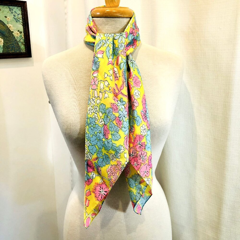 Vintage 1960s Dufy Print Scarf by the Collectors' Guild LTD. 100% Silk
